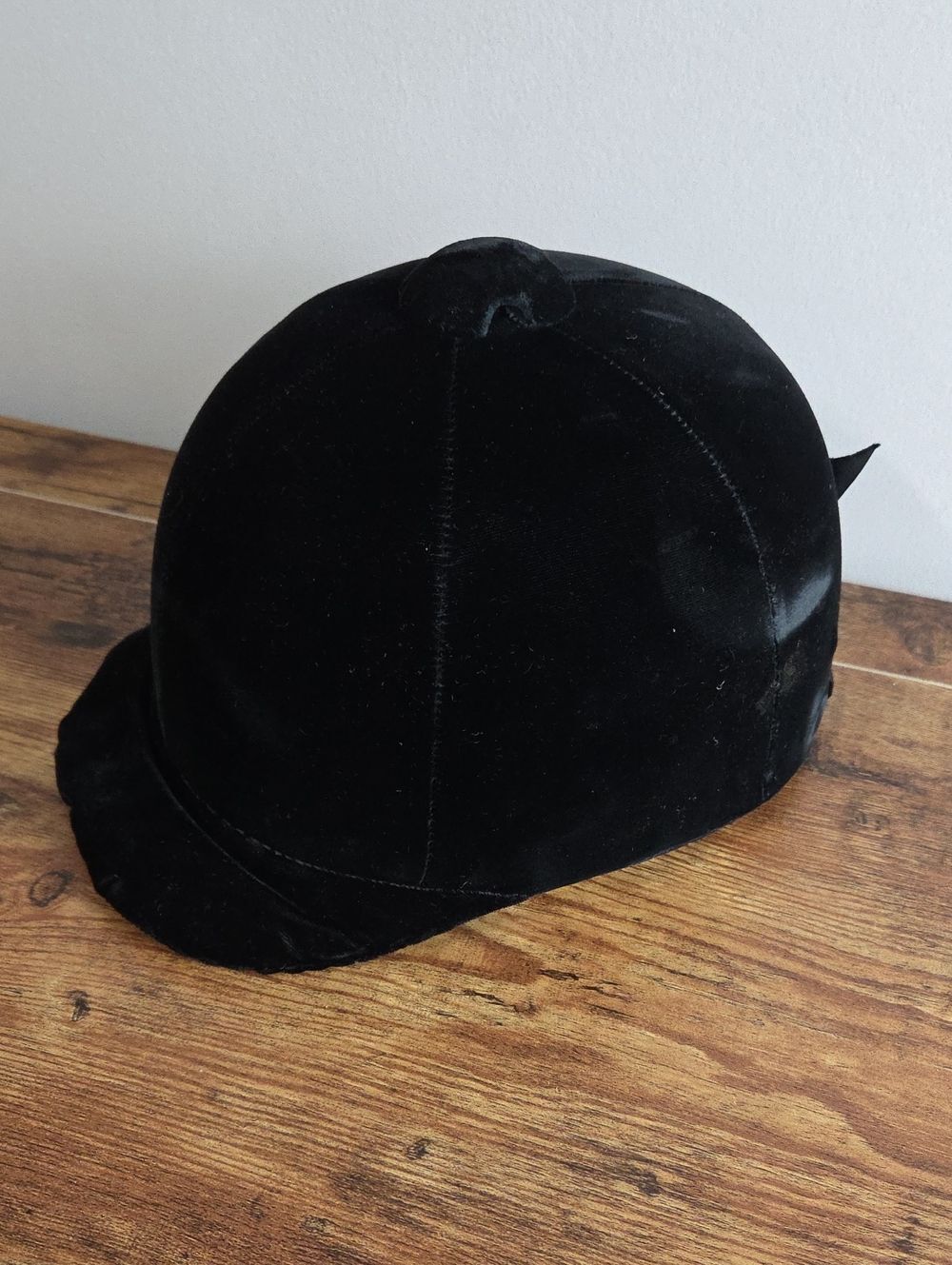 Vintage Vel Pro Equestrian Black Velvet Riding Jockey Hat